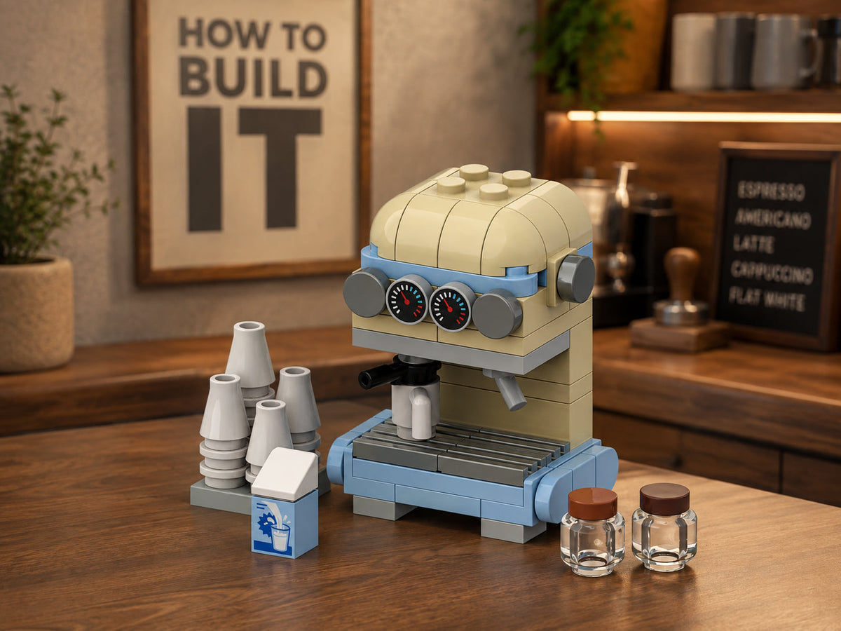Coffee Machine MOC – Free Café Building Instructions