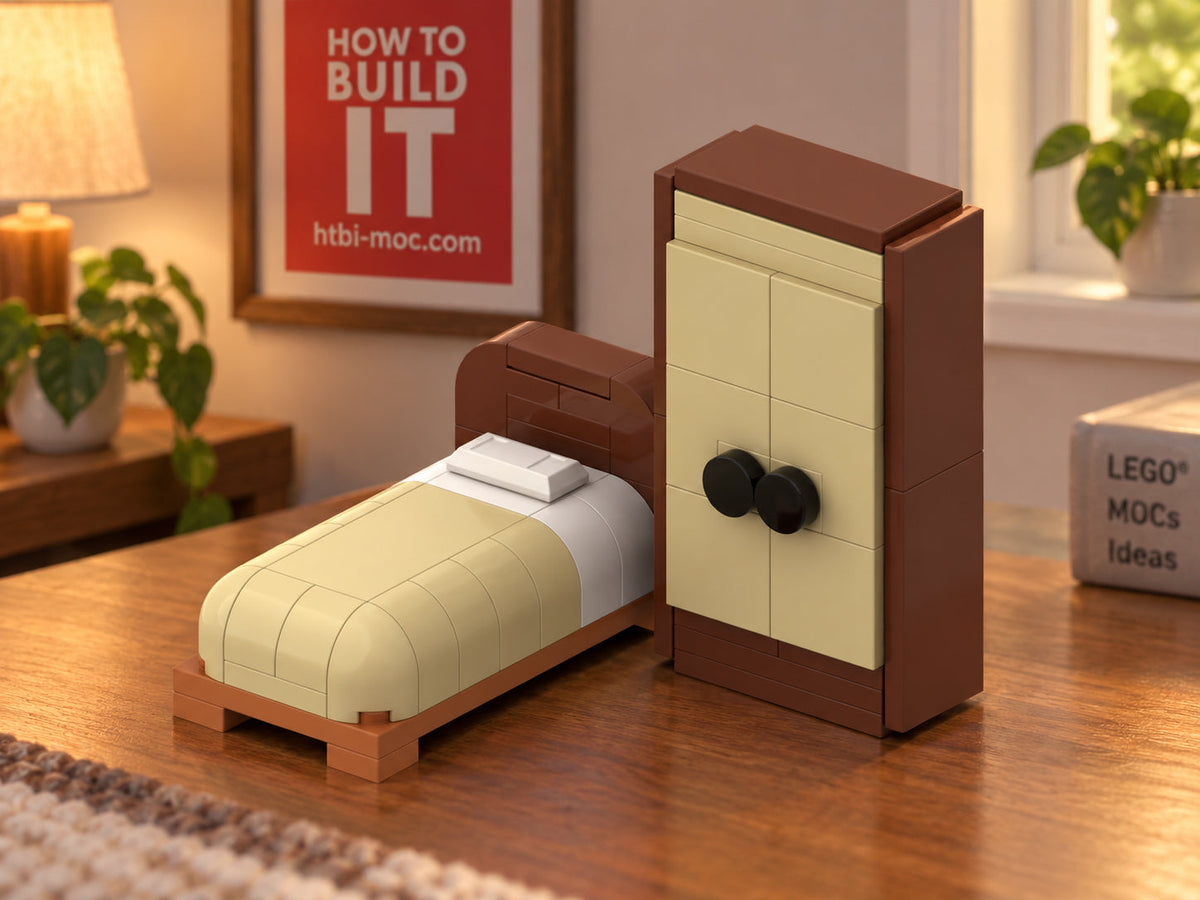 Cozy Bedroom Set MOC – Free Building Instructions