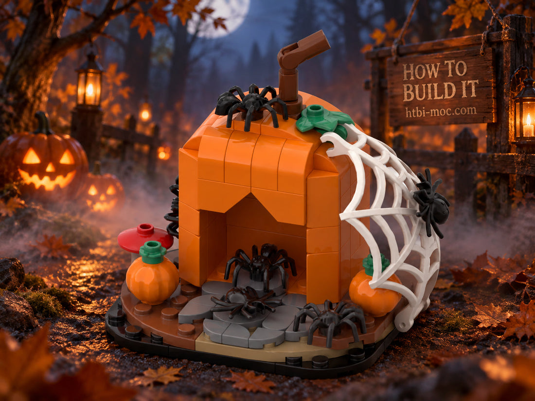 Creepy Pumpkin MOC – Free Halloween Building Instructions