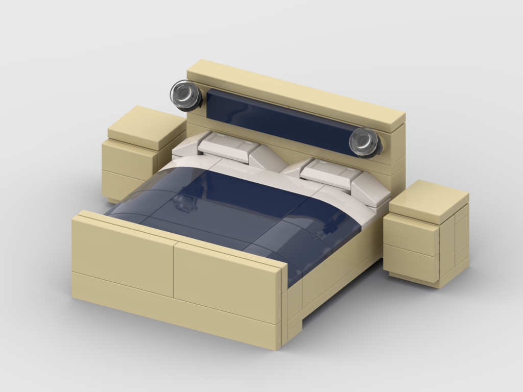 Modern Double Bed – Free MOC Building Instructions