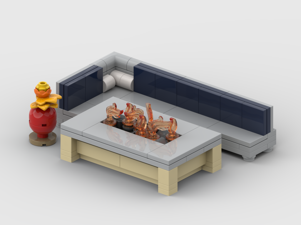Fire Pit Table – Free Building MOC Instructions