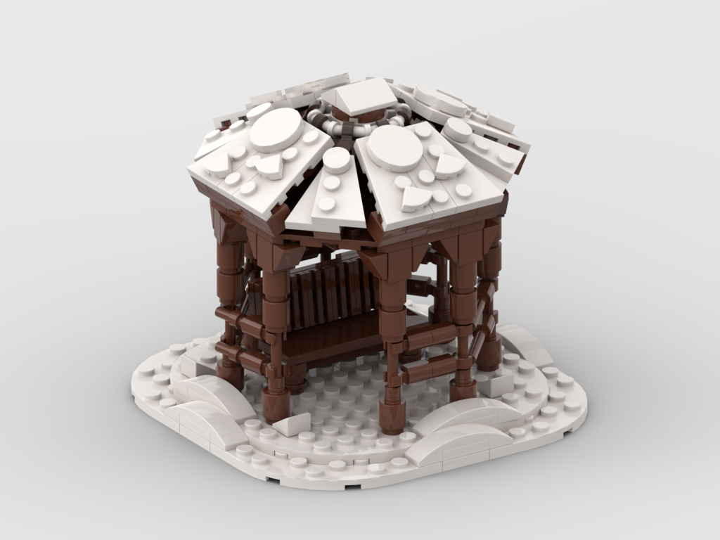 Snowy Gazebo – Free MOC Instructions