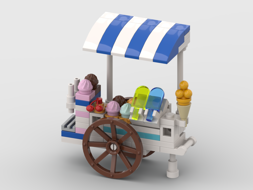 Ice Cream Cart Building Instructions | Free City Food Stand Build