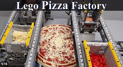 LEGO Pizza Factory: Turning Technic Into a Tasty Assembly Line