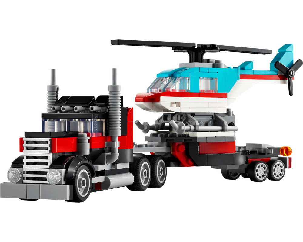 LEGO SET 31146 - Alternate build| Flatbed Truck with Helicopter