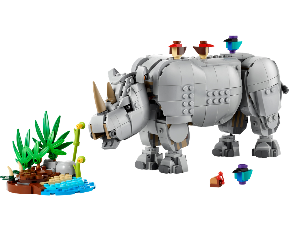 LEGO SET 31171 - Alternate build | Wild Animals: Majestic Rhino with Birds
