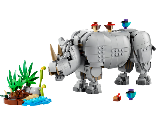 LEGO SET 31171 - Alternate build | Wild Animals: Majestic Rhino with Birds