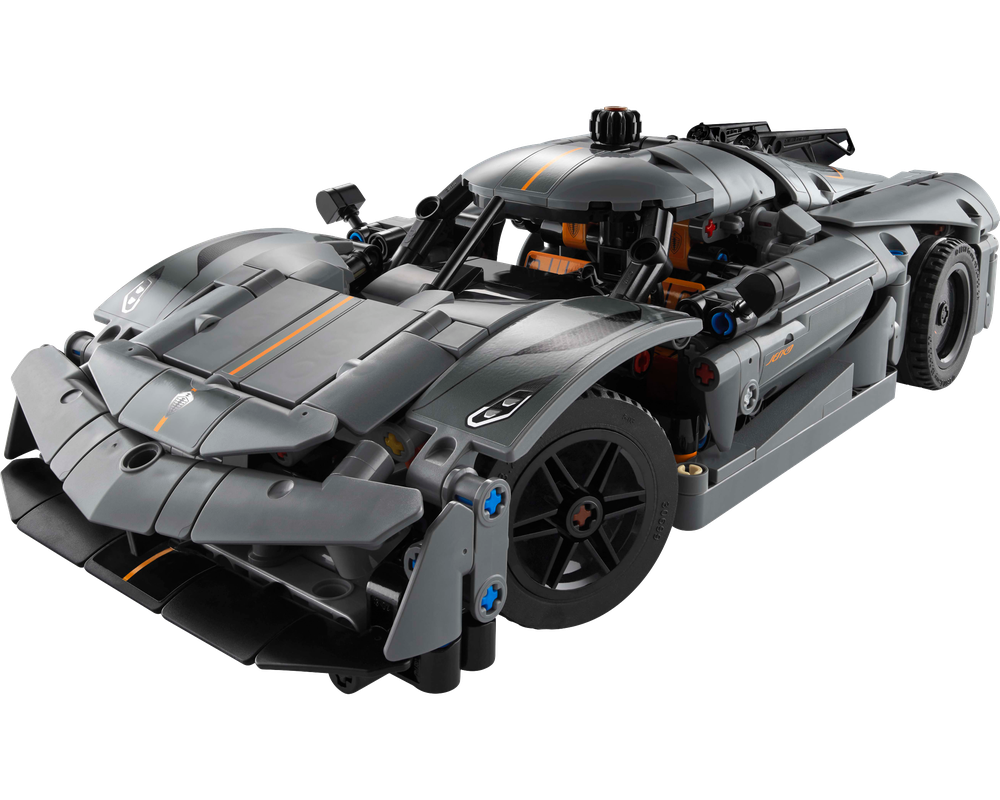LEGO SET 42173 - Alternate build and Modification | Koenigsegg Jesko Absolut Grey Hypercar