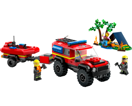 LEGO SET 60412 - Alternate build | 4x4 Fire Engine with Rescue Boat
