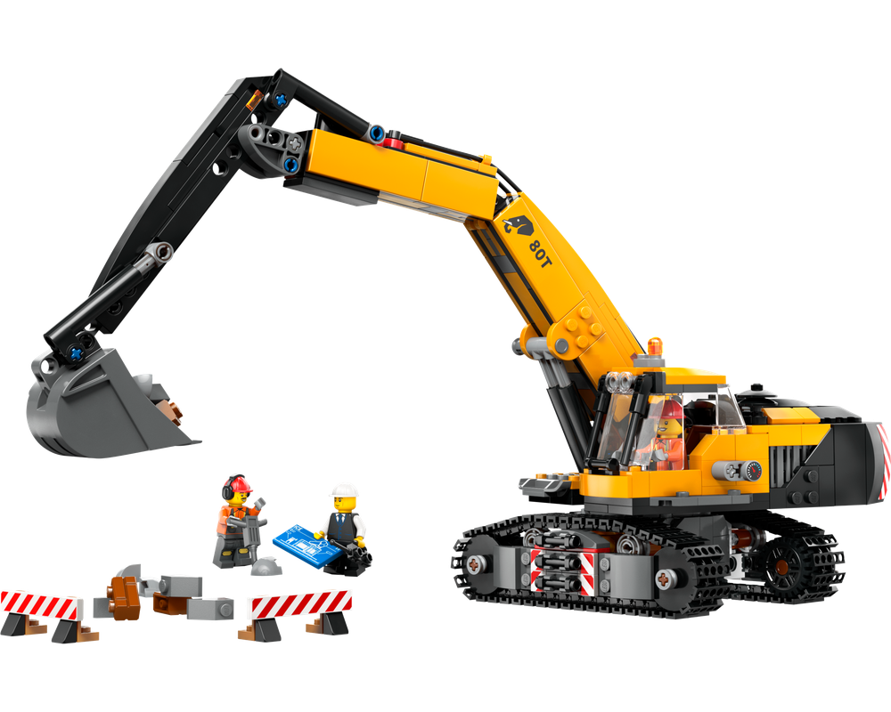 LEGO SET 60420 - Alternate build and Modifications | Yellow Construction Excavator