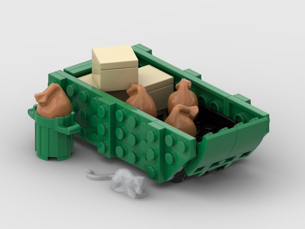 Large Dumpster Scene – Free MOC Building Instructions