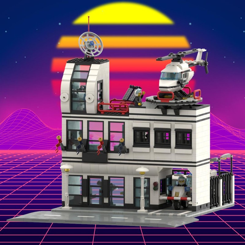 10 Inspiring Modular Police Station LEGO MOCs: Instructions, Tips and Ideas