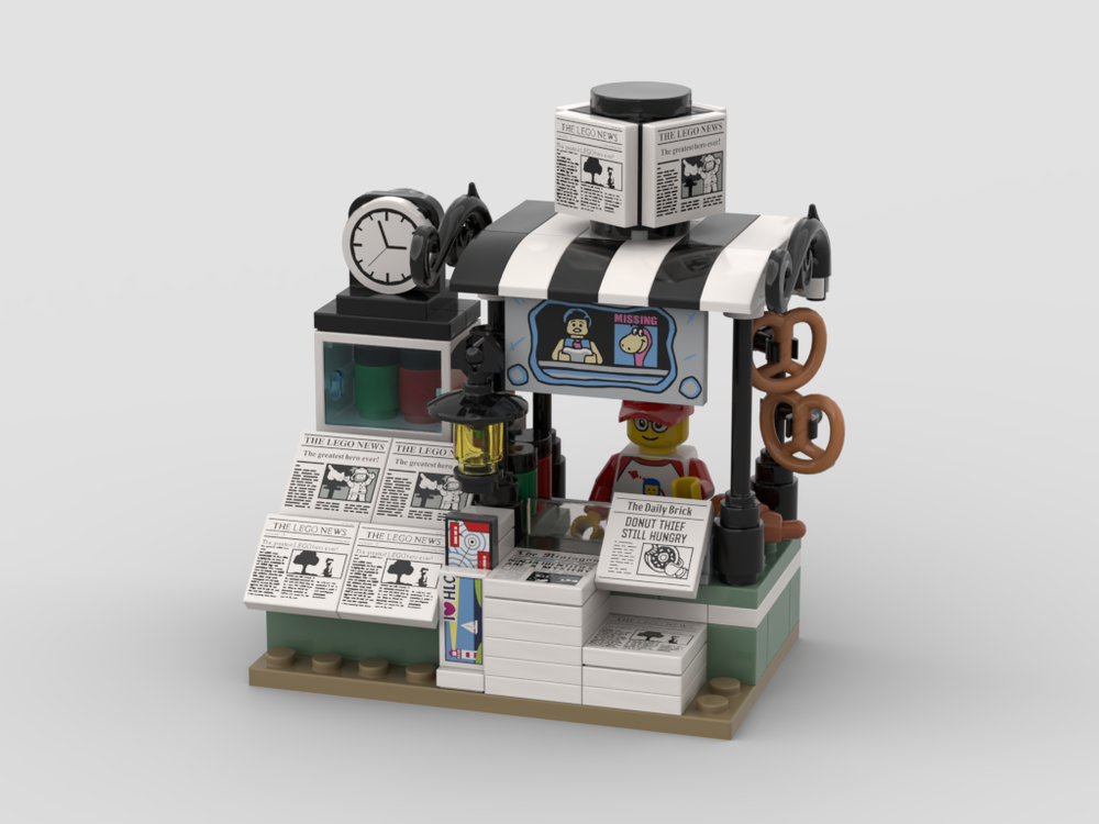 10 Inspiring Newsstand LEGO MOCs: Instructions, Tips and Ideas