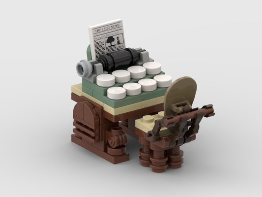 Vintage Typewriter Build – Free Building MOC Instructions