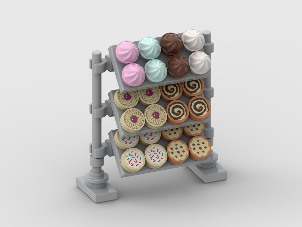 Pastry Display Stand – Free MOC Building Instructions
