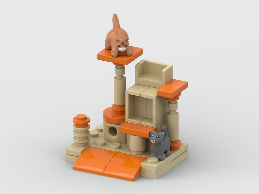 Cat Play Area – Free Building MOC Instructions