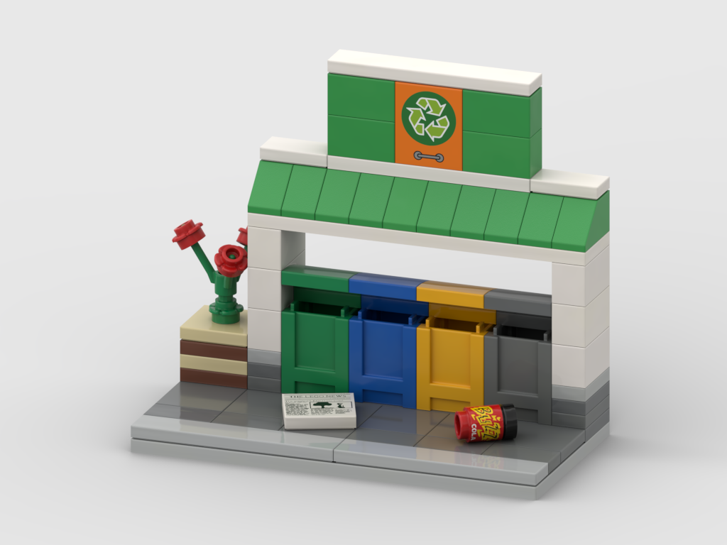 Recycling Area Building Instructions for City Layouts