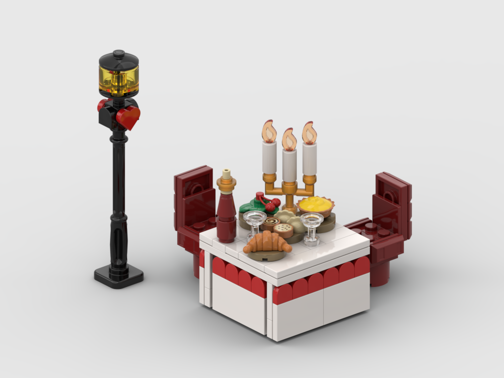 Romantic Dinner Setup – Free MOC Building Instructions