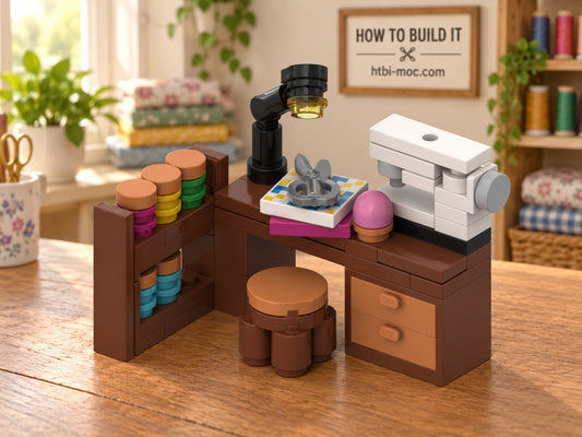 Sewing Studio MOC – Free Building Instructions