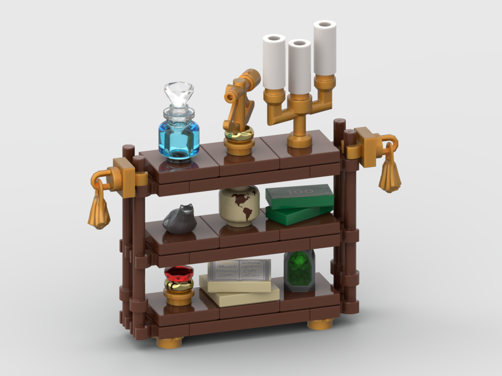 Decorative Display Shelves – Free MOC Building Instructions