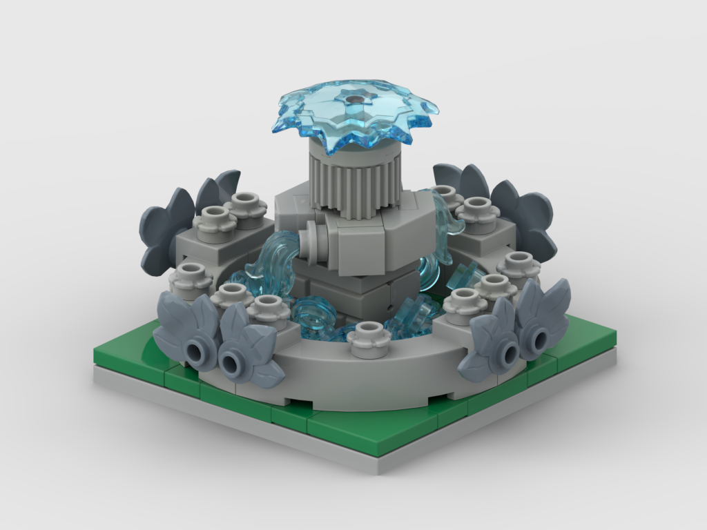 Small Garden Fountain Free Building Instructions | Park Display Build