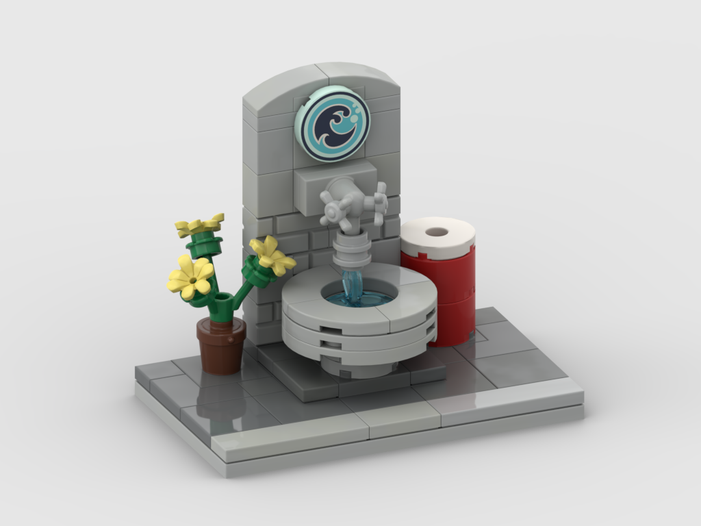 Street Corner Fountain Free Building Instructions