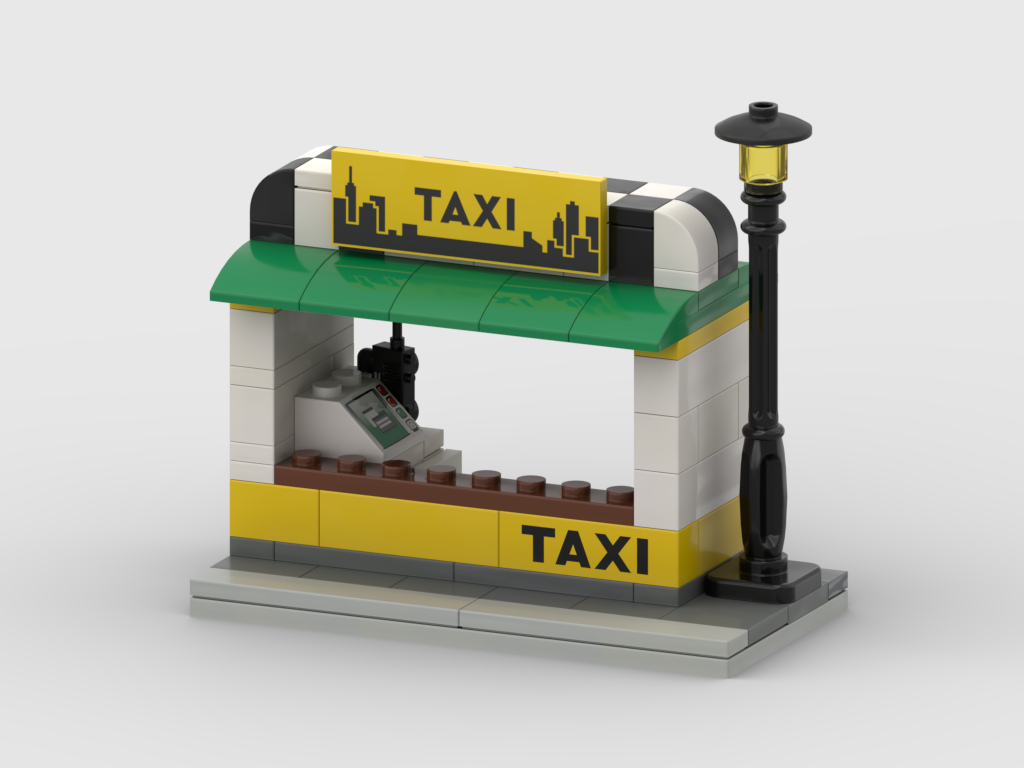 Taxi Stand – Free Building MOC Instructions