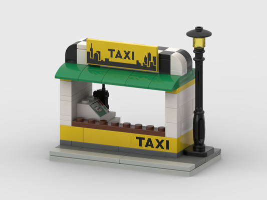 Taxi Stand – Free Building MOC Instructions