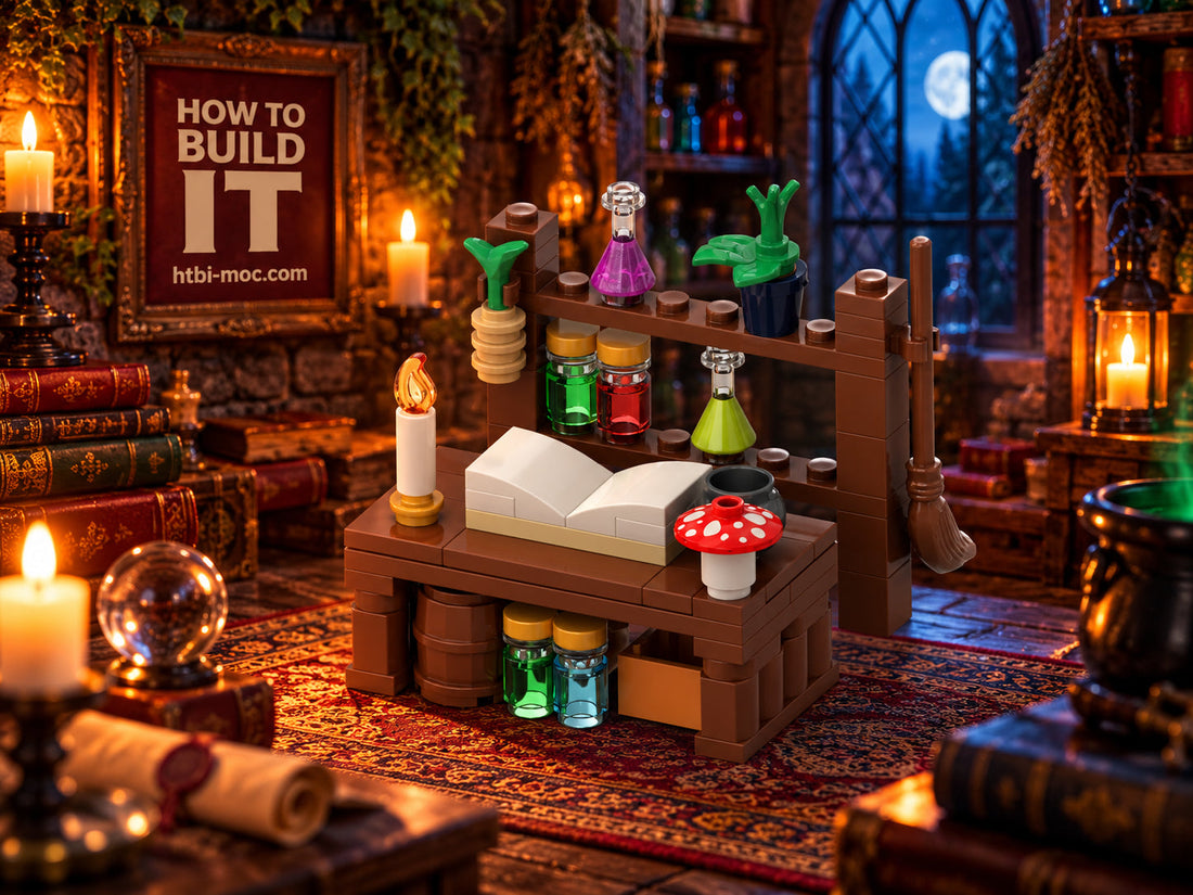 Witch’s Potion Workshop MOC – Free Building Instructions