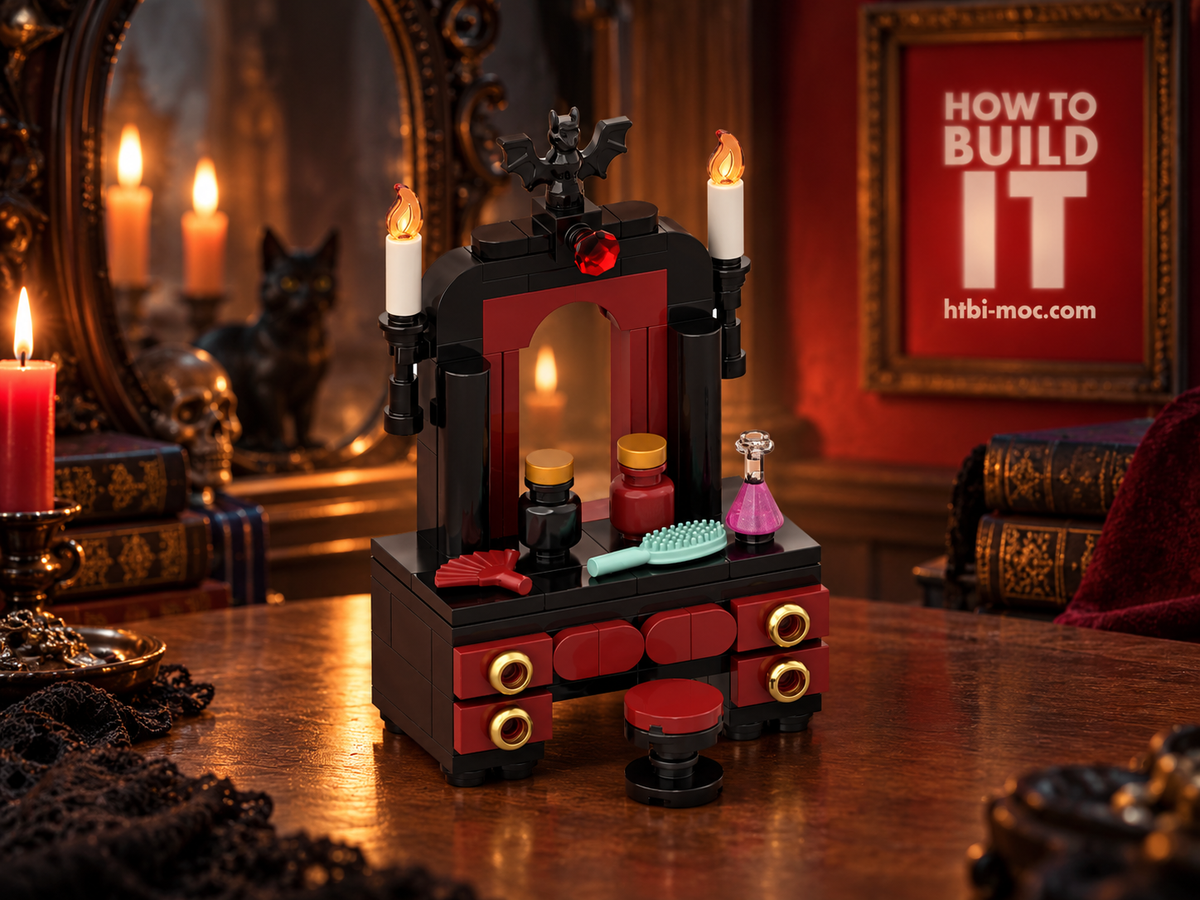 Vampire Vanity MOC – Free Building Instructions