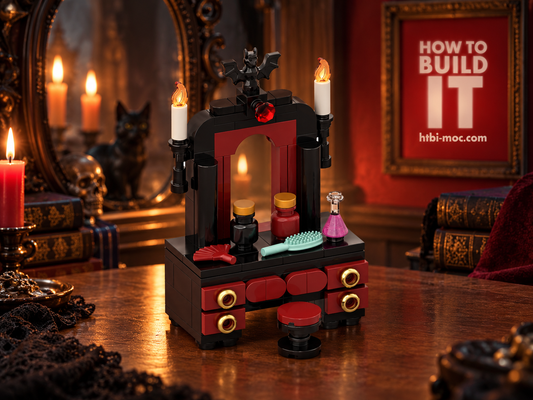 Vampire Vanity MOC – Free Building Instructions