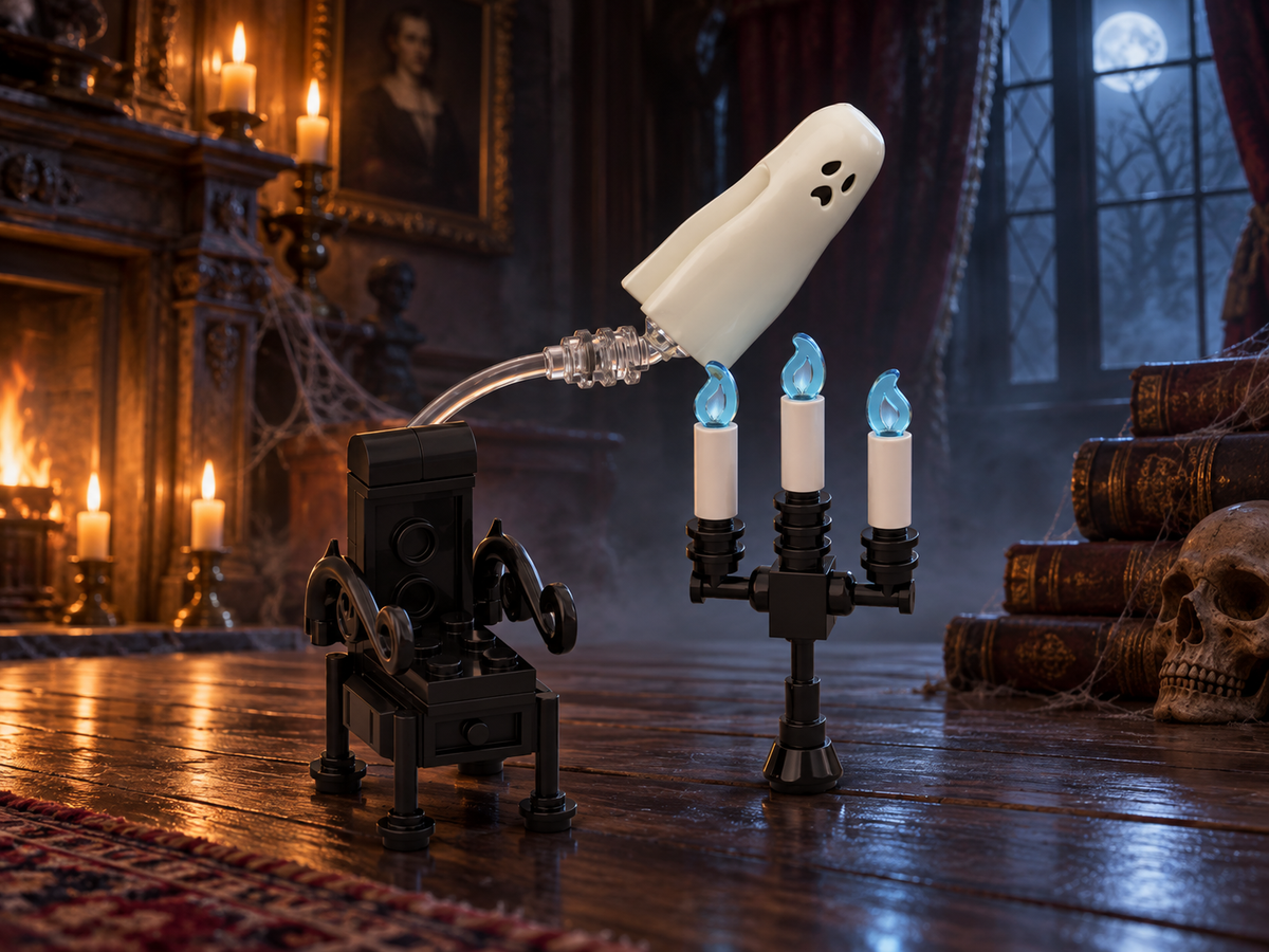 Spooky Haunted Corner MOC – Free Building Instructions