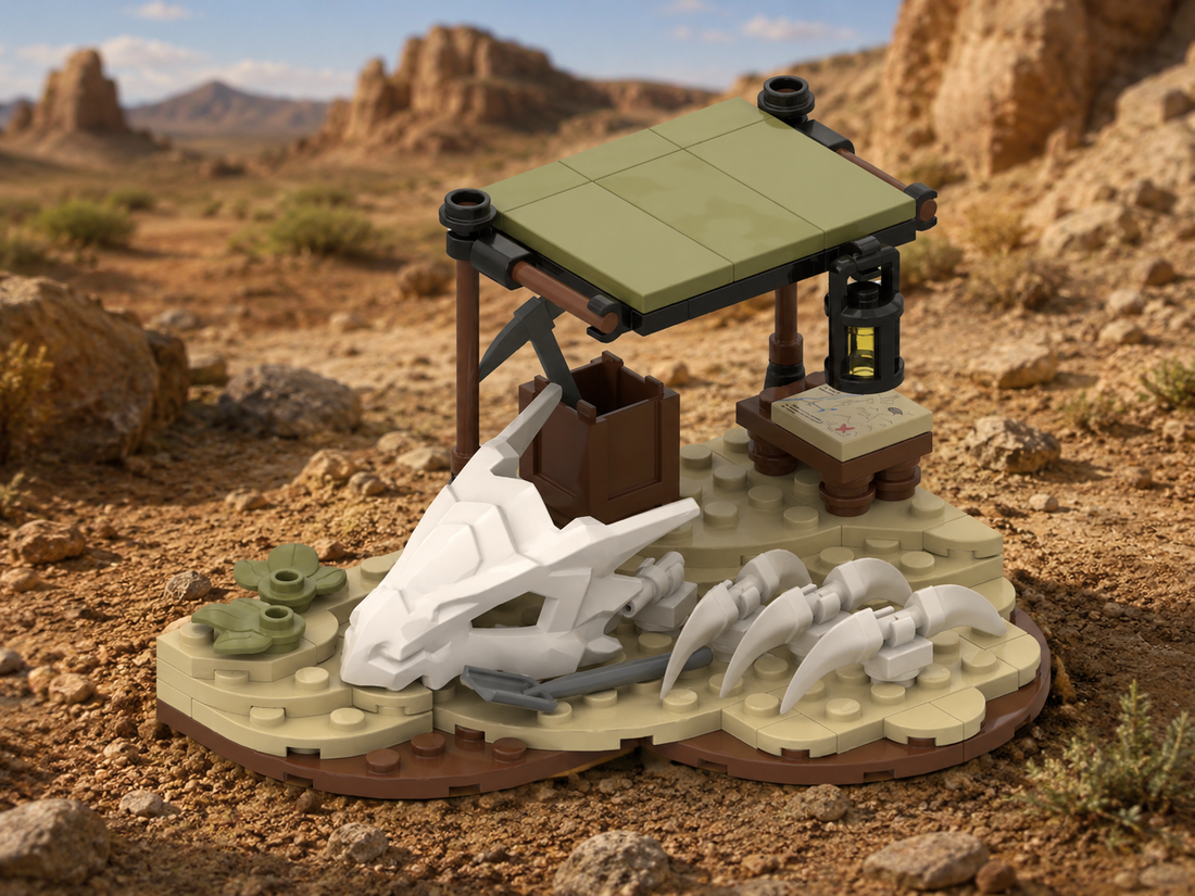 Dinosaur Fossil Dig Site MOC – Free Building Instructions