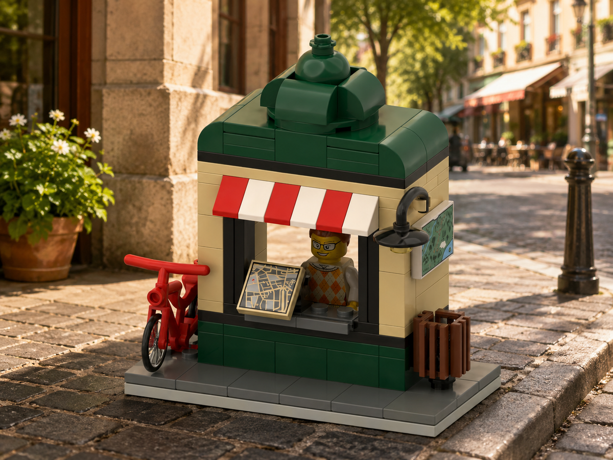 Information Stand MOC – Free Building Instructions