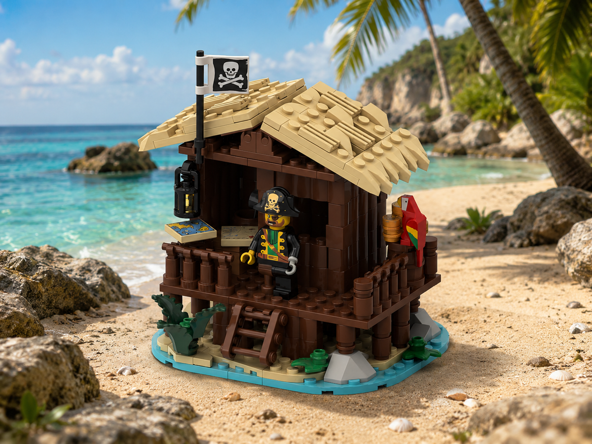 Pirate Lagoon Hideout Free Building Instructions
