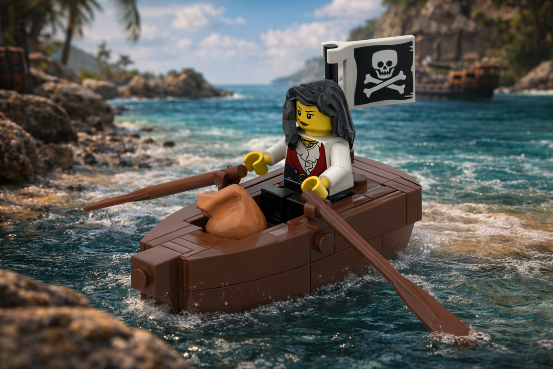 Pirate Rowboat Free Building Instructions | Pirate Sea Build