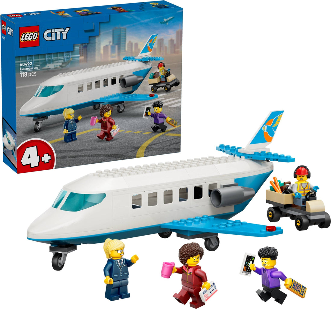 LEGO 60492 Passenger Jet - City Passenger Jet Set Details and Display Ideas