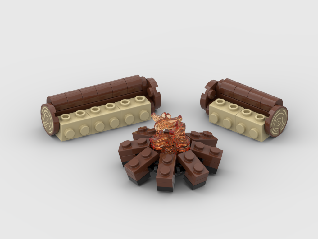 Bonfire Seating – Free Building MOC Instructions