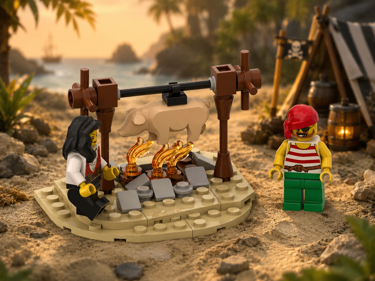 Pig Roast Campfire Free Building Instructions