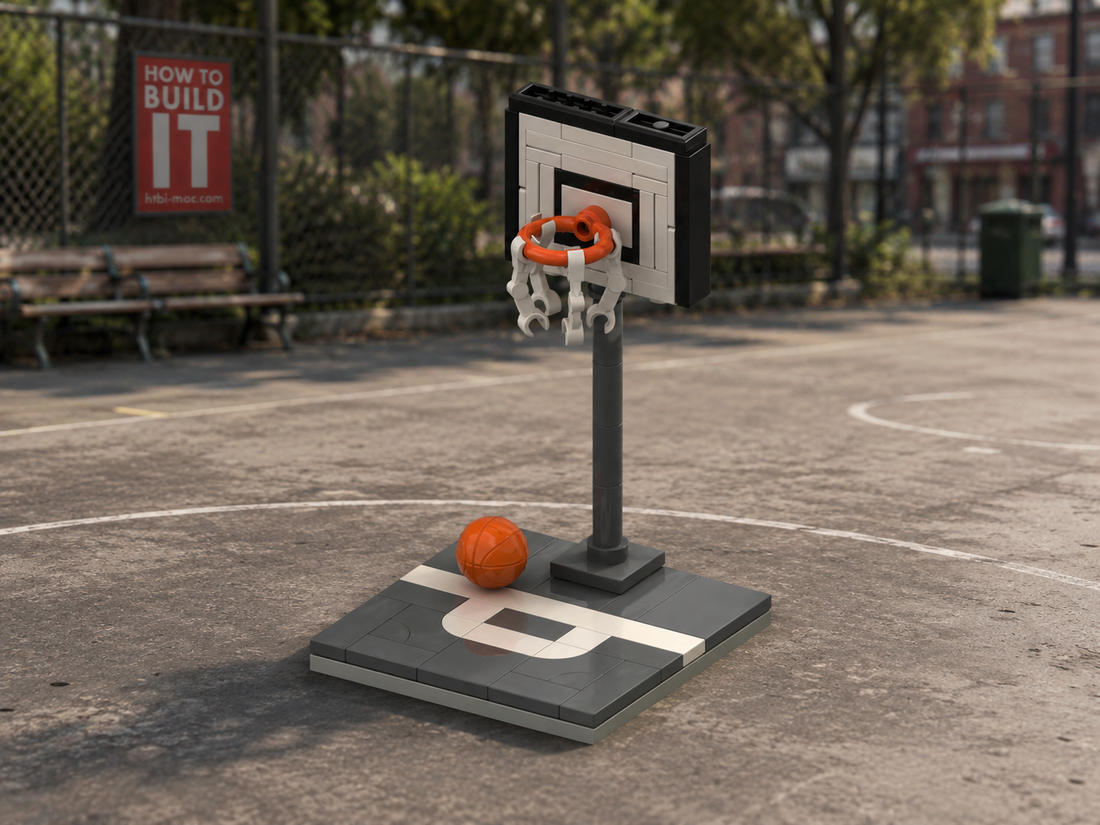 Street Basketball Hoop MOC – Free Building Instructions