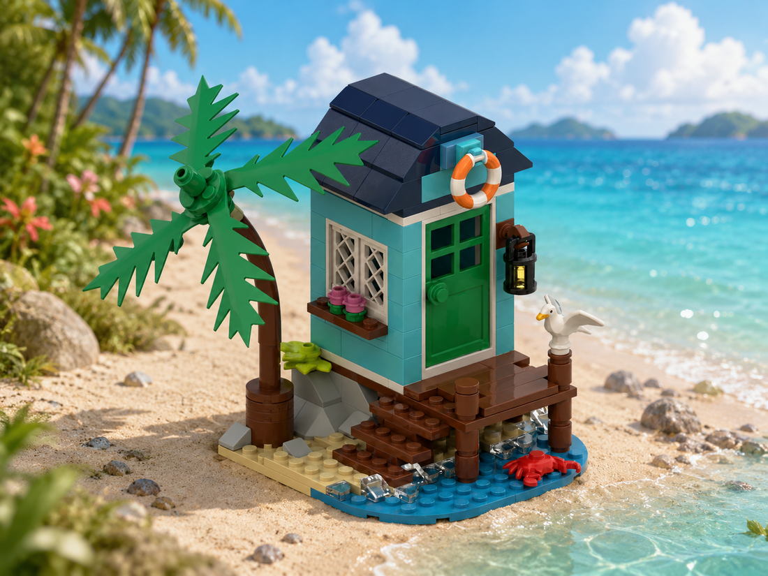 Seaside Stilt House Free Building Instructions