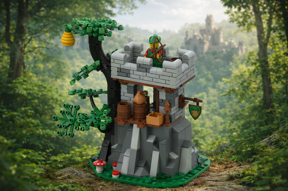Build Watchtower Rangers Forestmen Stone Watchtower – Free Building MOC Instructions – How to ...