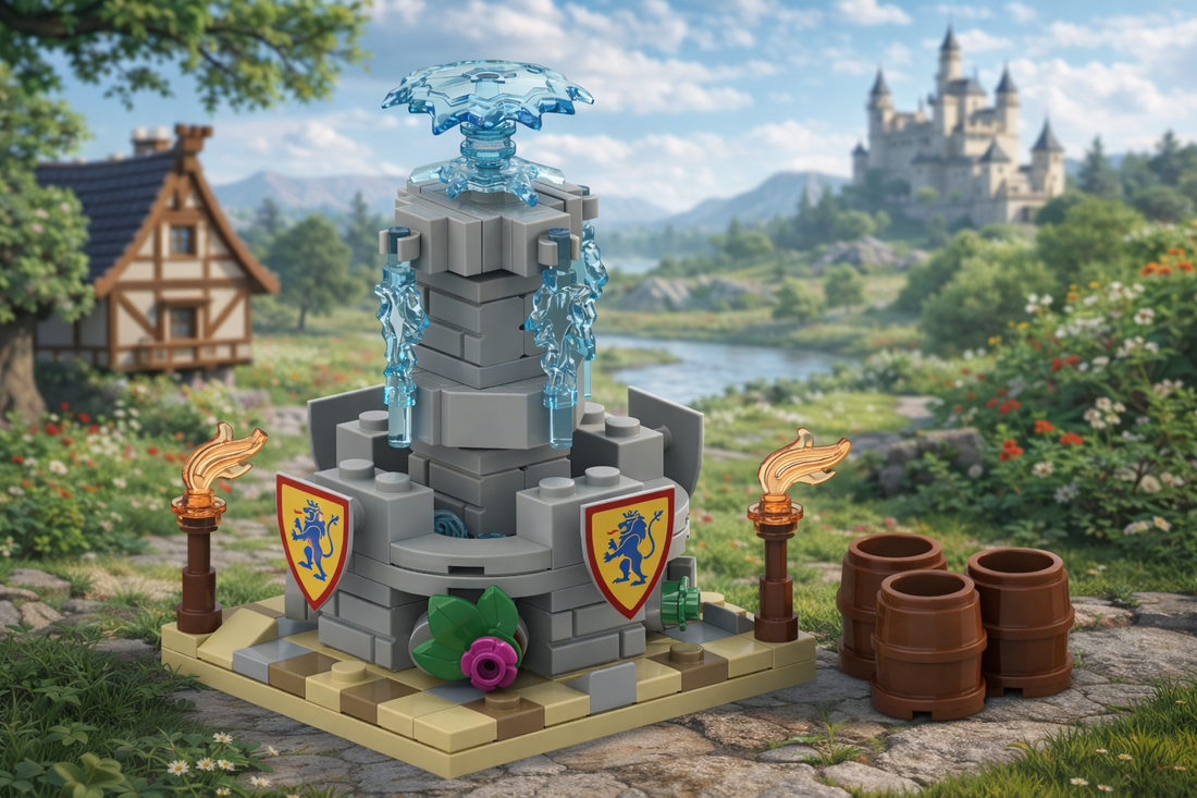 Medieval Fountain – Free Building MOC Instructions