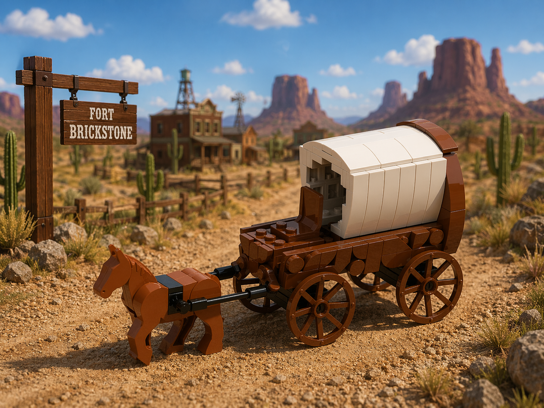 Horse-Drawn Covered Wagon Free Building Instructions