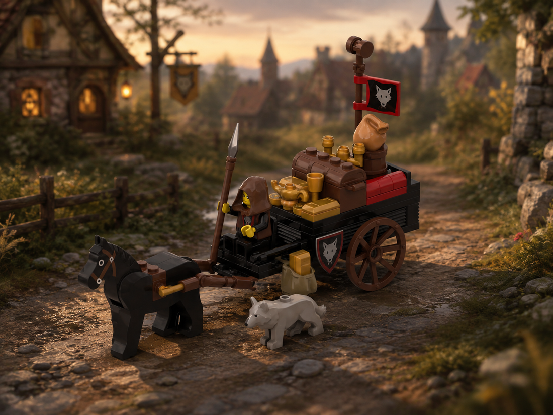 Wolf Pack Treasure Cart MOC | Free Image Instructions