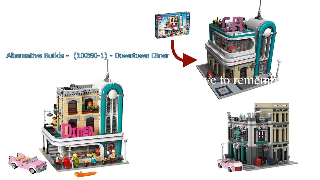 Alternative Builds -  (10260-1) - Downtown Diner - How to build it   