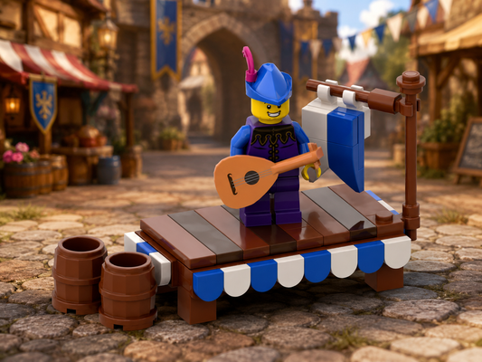 Medieval Musician Stage Free Building Instructions