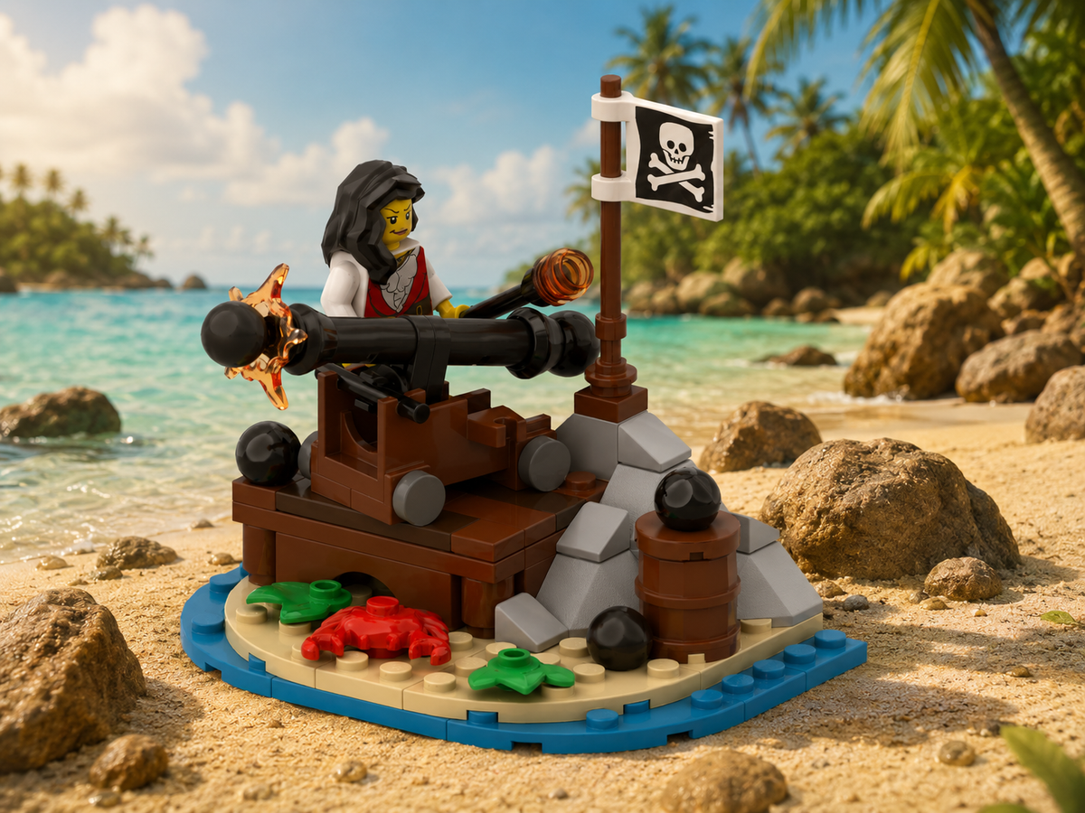 Pirate Cannon Island Free Building Instructions