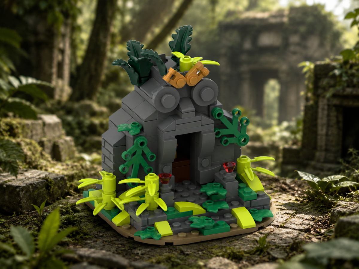 Jungle Shrine Ruins MOC – Free Building Instructions