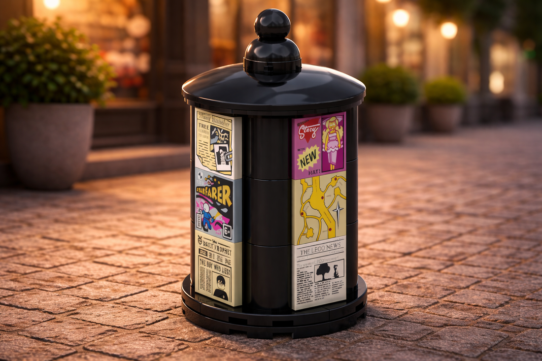 Street Advertising Column – Free MOC Building Instructions